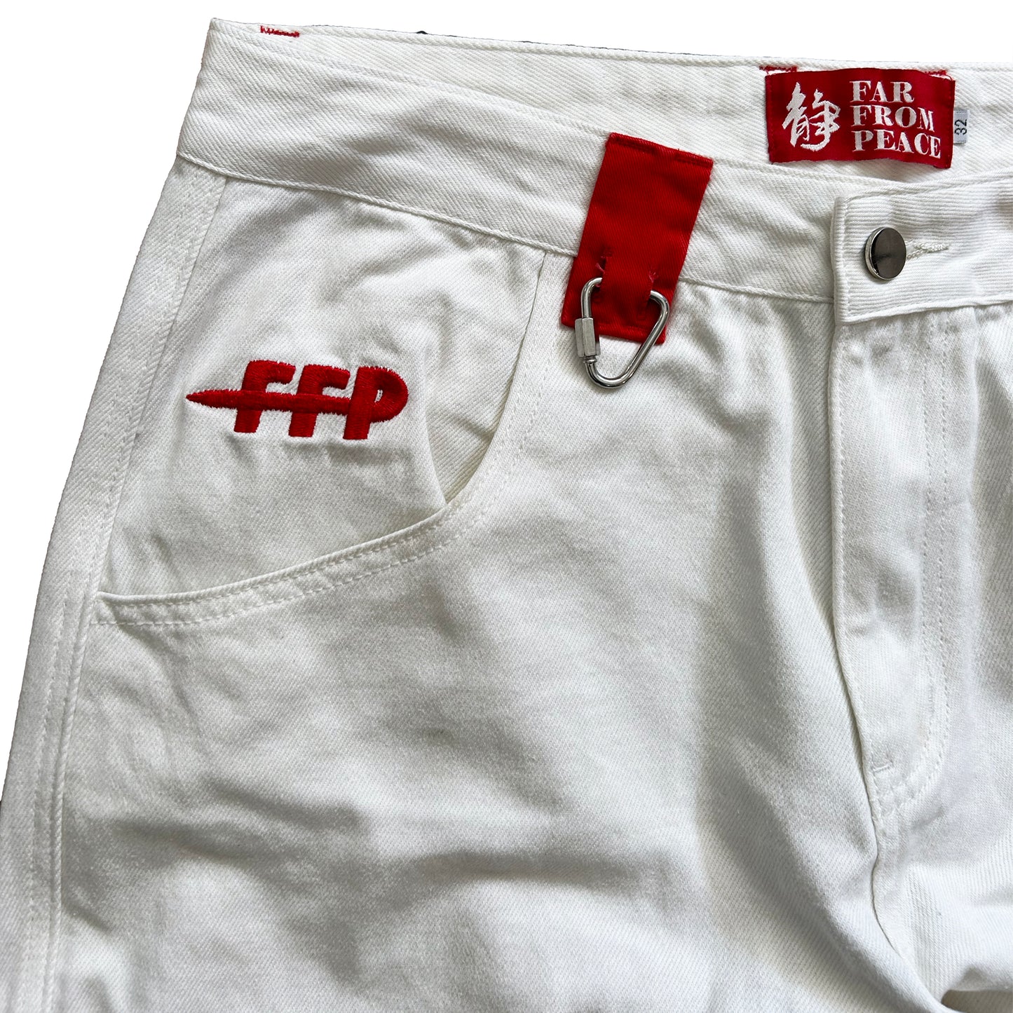White Cargo Pants